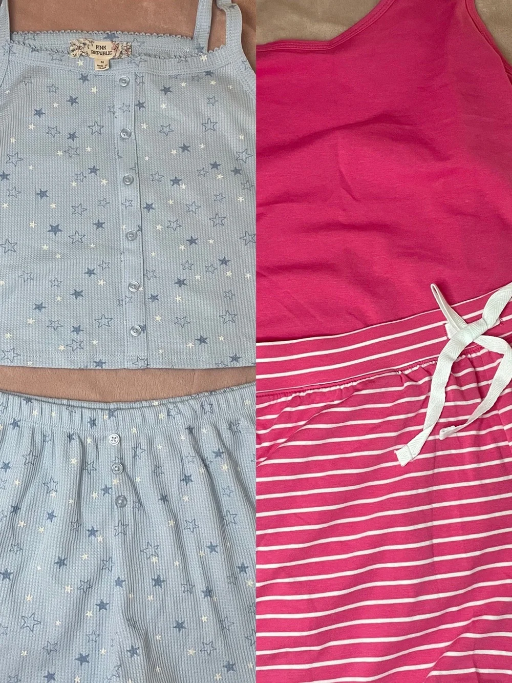 Two pairs of cute medium pajamas juniors/womens - Picture 1 of 3